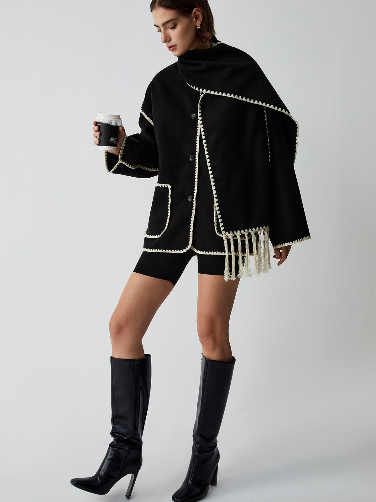 Elodie – Μπουφάν με Σα scarf