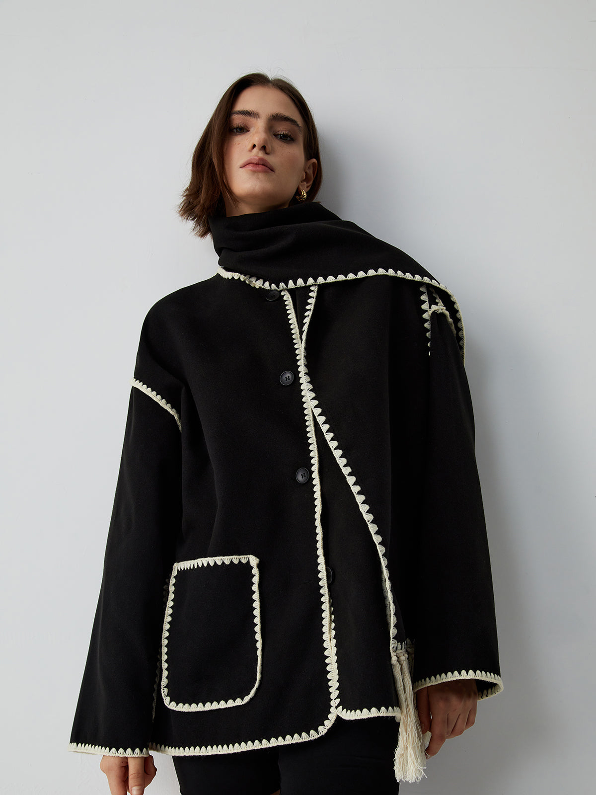 Elodie – Μπουφάν με Σα scarf