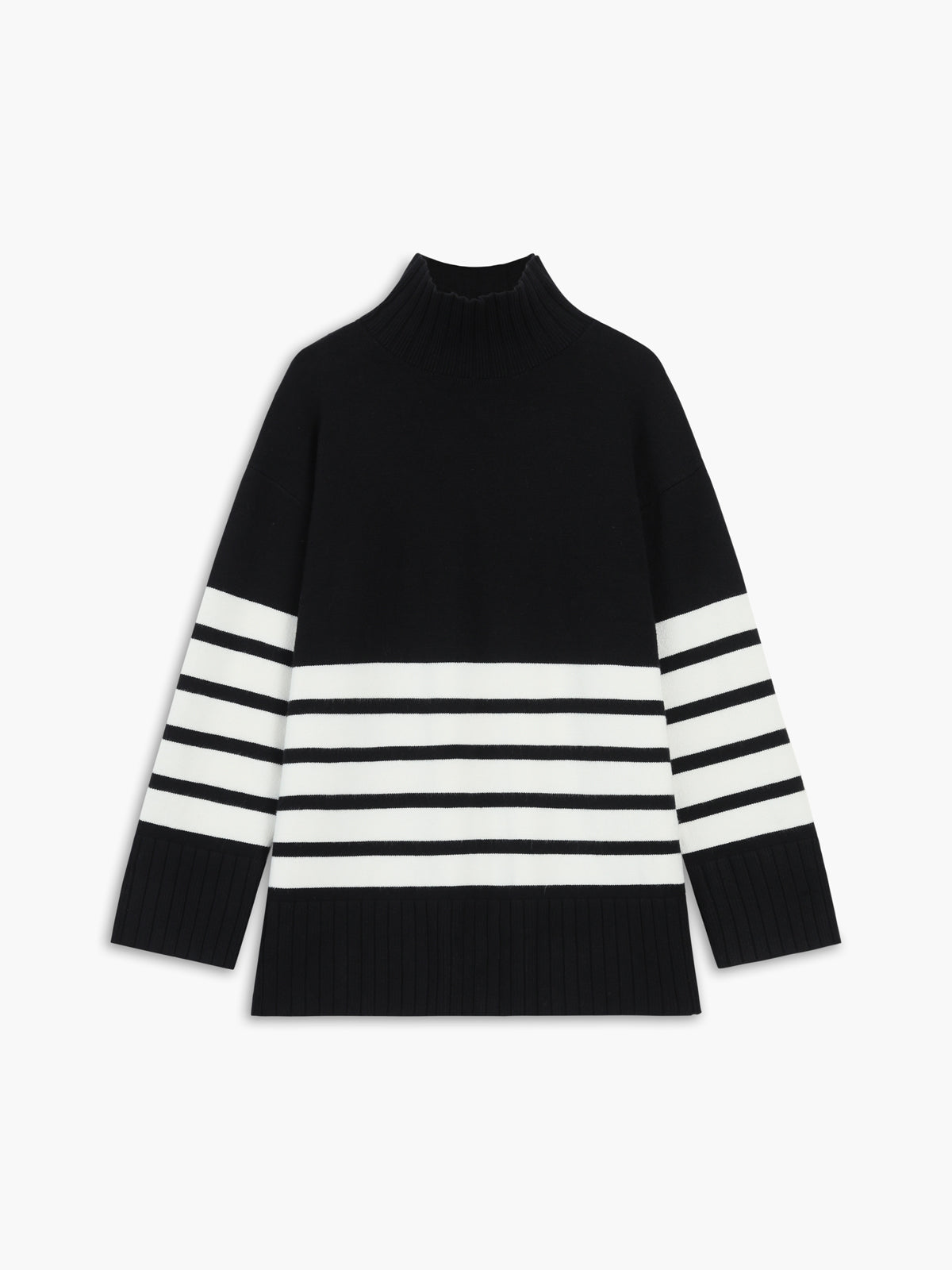 Colette – Ριγέ Mock-Neck-Pullover