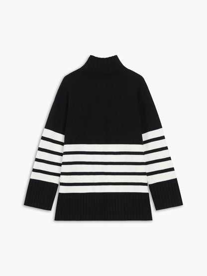 Colette – Ριγέ Mock-Neck-Pullover