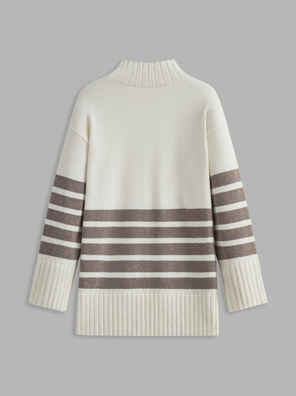 Colette – Ριγέ Mock-Neck-Pullover