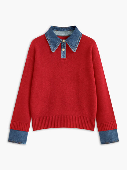 Nellie – 2-in-1 Πουλόβερ με Ρεβέρς-Πάνελ