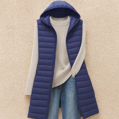 Joelle - Κομψό μακρύ γιλέκο για γυναίκες