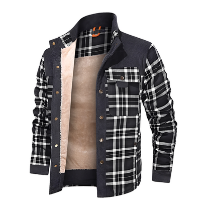 Harmon - Μοντέρνα καρό ζακέτα για άνδρες