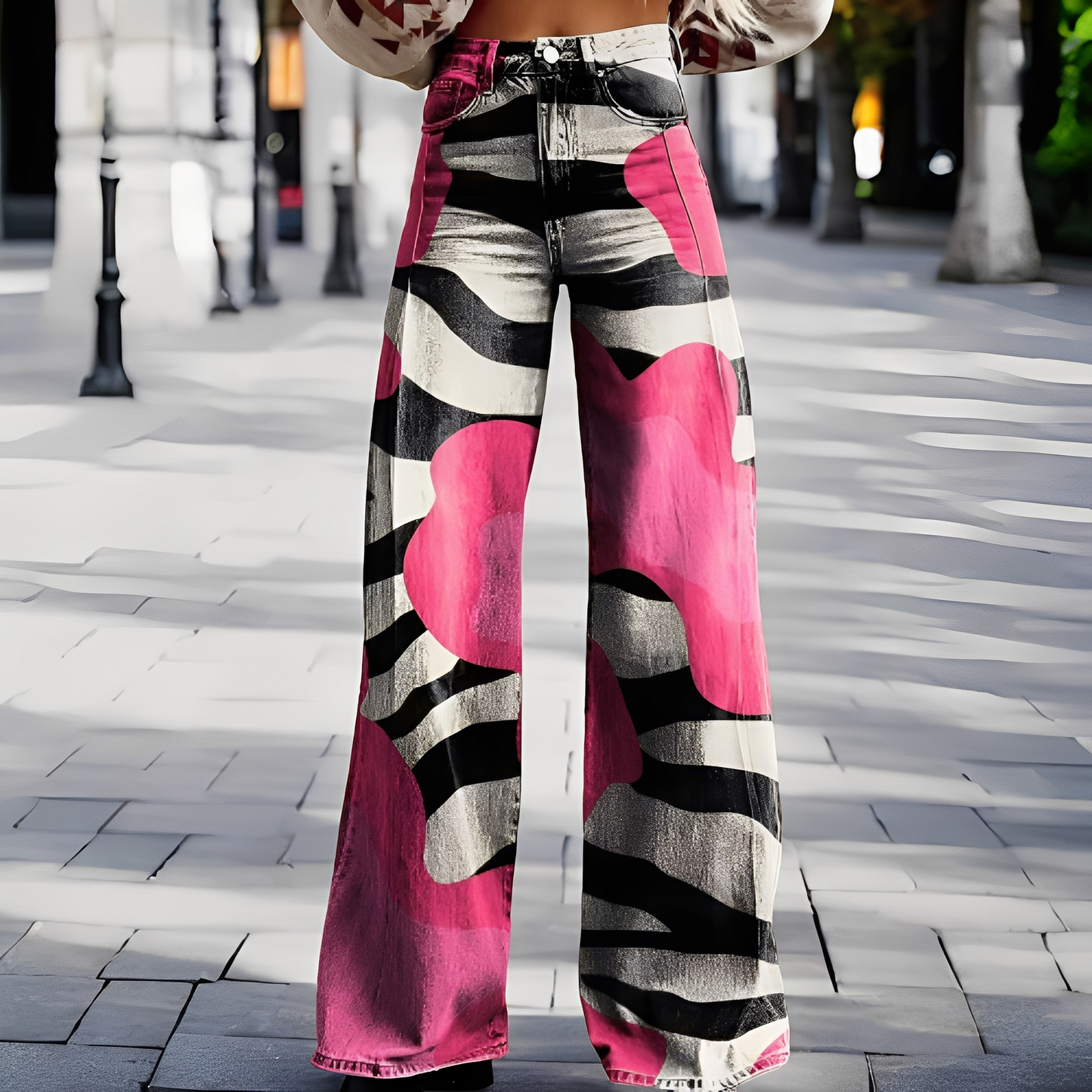 Briley - Κομψά, στυλάτα παντελόνια με φαρδιά μπατζάκια για γυναίκες