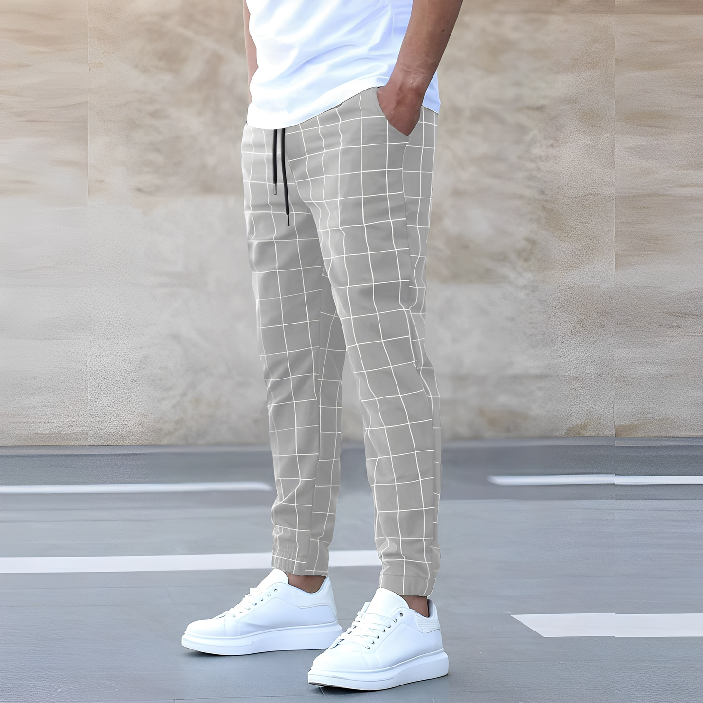 Raynard - Άνετο Καρό Παντελόνι για Άνδρες