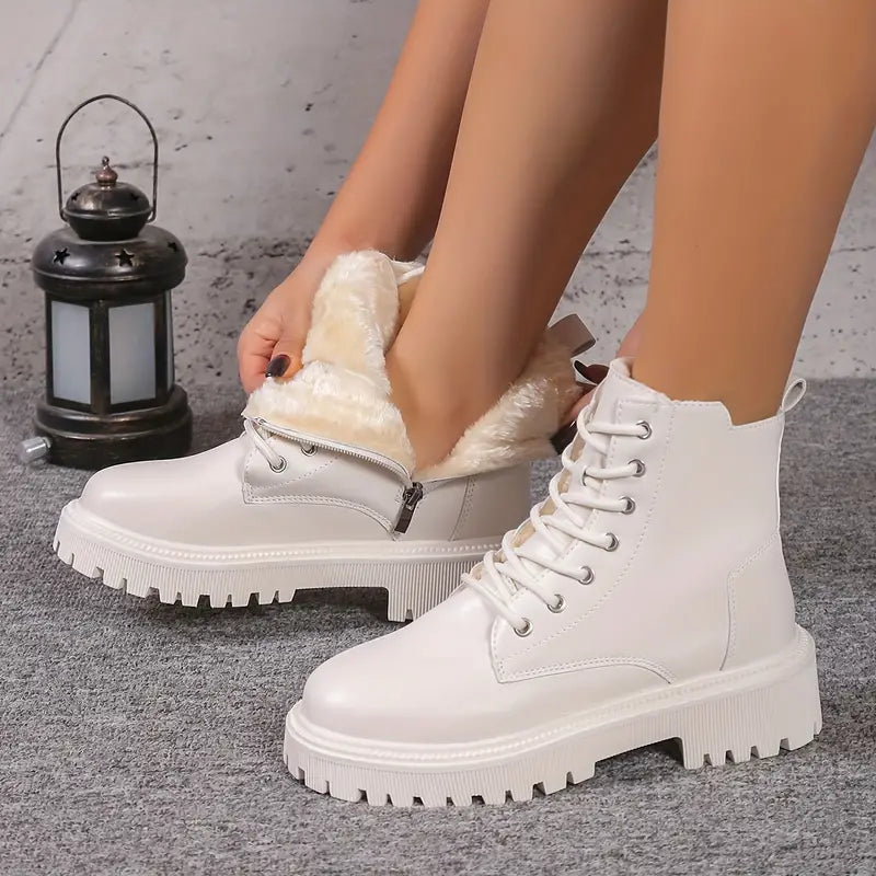 Keelin – Μπότες πλατφόρμα με γούνα