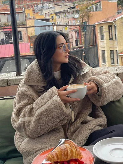 Daria – Παλτό Teddy Oversize