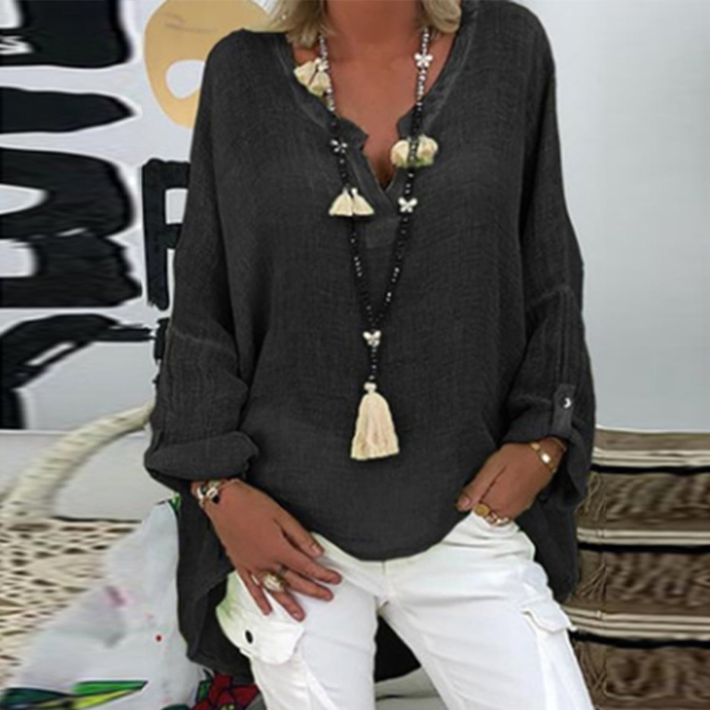 Mia – Κομψή Μπλούζα από Λινό