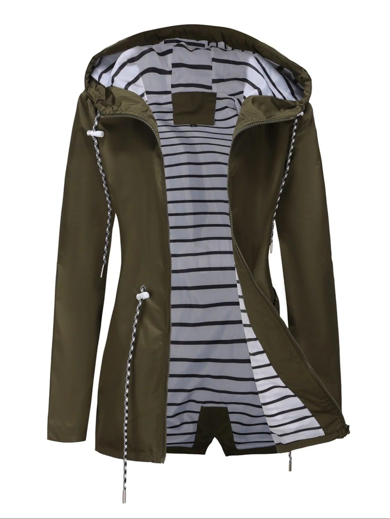 Nathalie – Μακριά Αδιάβροχη Ζακέτα