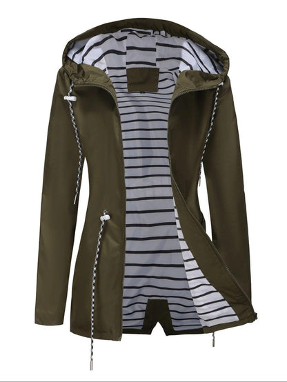 Nathalie – Μακριά Αδιάβροχη Ζακέτα