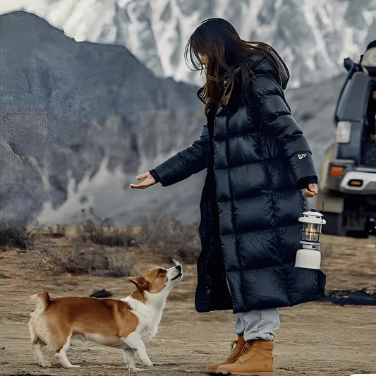 Mildred - Γυναικεία μακριά ζακέτα με πούπουλα για κάθε μέρα