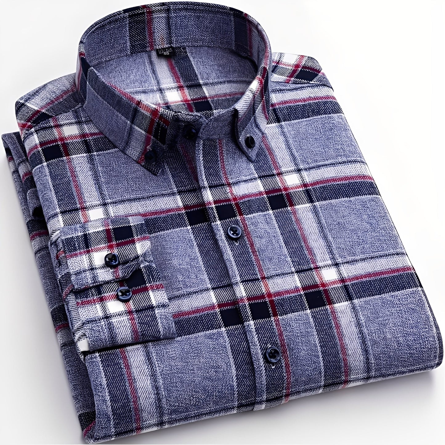 Nikolas - Καθημερινό καρό βαμβακερό πουκάμισο για άνδρες