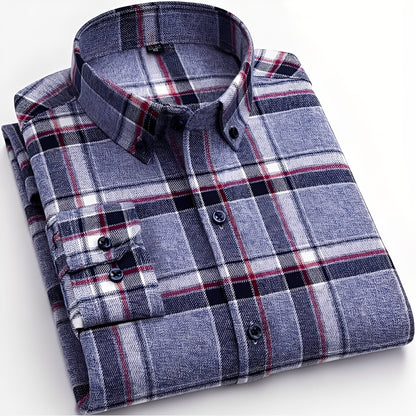 Nikolas - Καθημερινό καρό βαμβακερό πουκάμισο για άνδρες