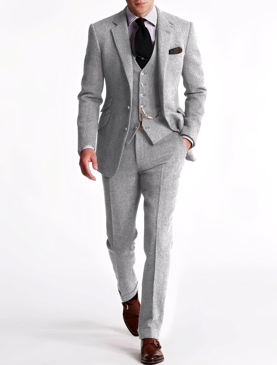 Desmond - Επίσημο τριμερές τουίντ κοστούμι για άνδρες