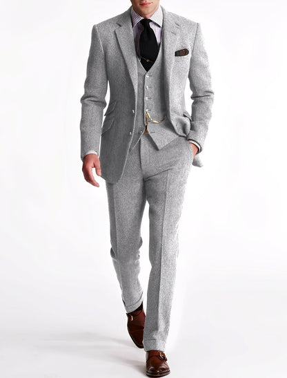 Desmond - Επίσημο τριμερές τουίντ κοστούμι για άνδρες