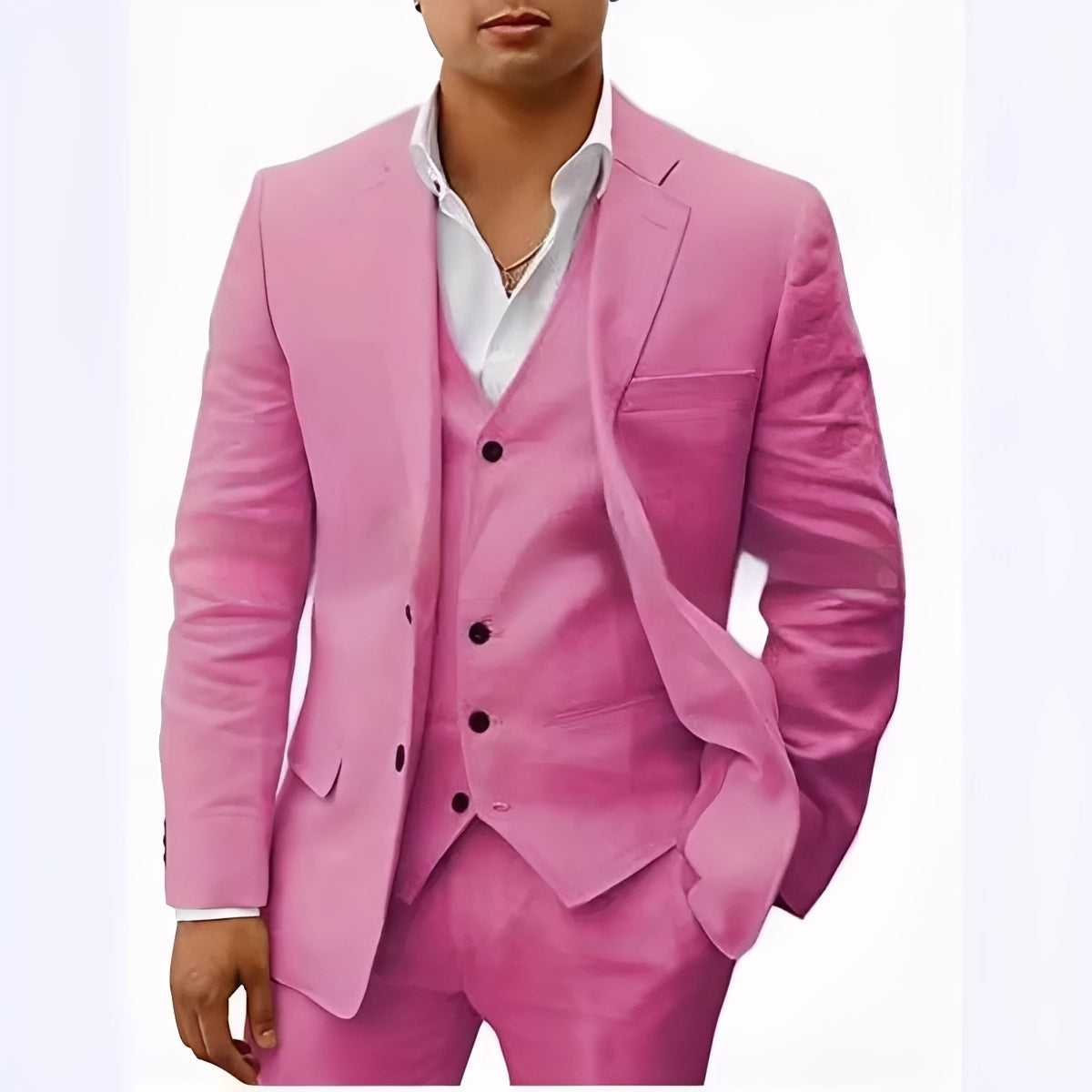 Erik - 3-κομμάτι Λινό Κοστούμι Σετ