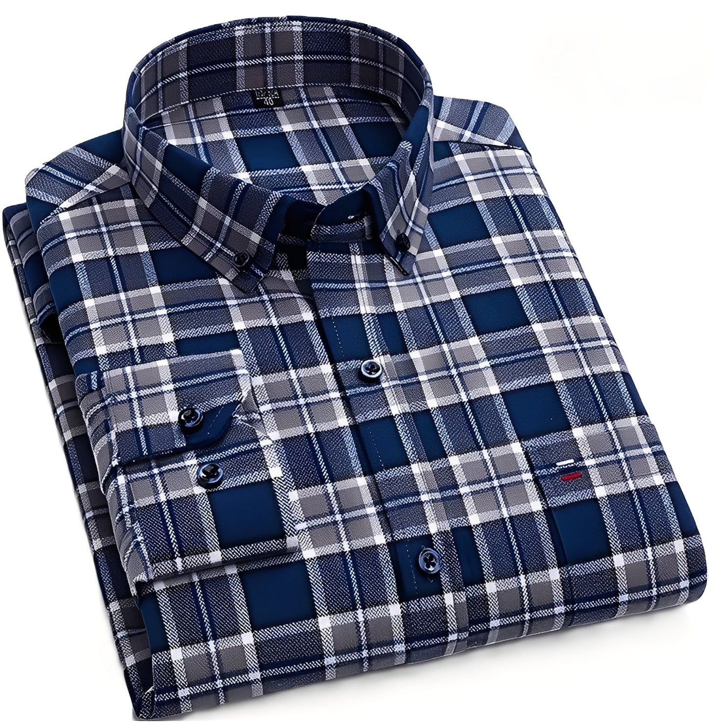 Nikolas - Καθημερινό καρό βαμβακερό πουκάμισο για άνδρες