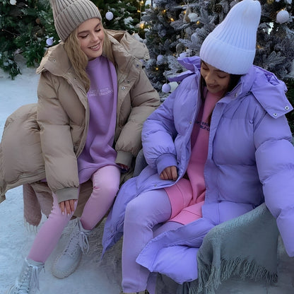 Jacquelyn - Στιλάτη μακριά ζακέτα με κουκούλα για γυναίκες