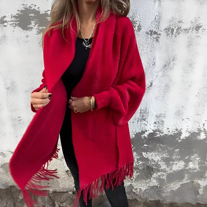 Bethney - Κομψή, χαλαρά πλεγμένη ζακέτα για γυναίκες