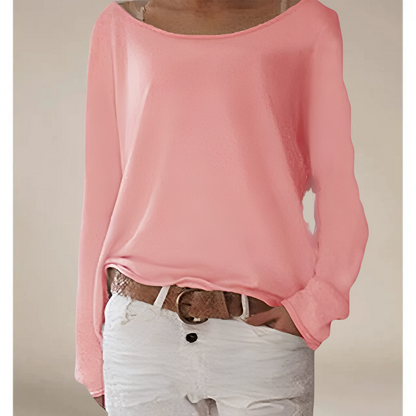 Alexa – Ελαφρύς Στρογγυλός Λαιμός Λεπτός Πουλόβερ