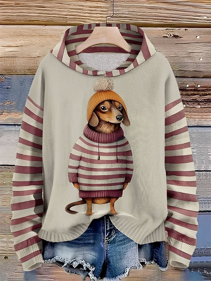 Geffrey - Άνετο Hoodie με Τύπωμα για Άνδρες