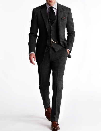 Desmond - Επίσημο τριμερές τουίντ κοστούμι για άνδρες