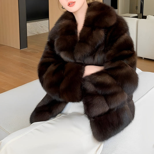 Deena – Κομψό Παλτό Γούνα